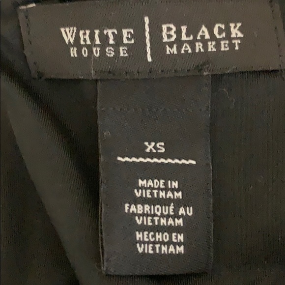 4/$20 🍊WHBM velvet black geometric shift dress XS - Picture 7 of 8